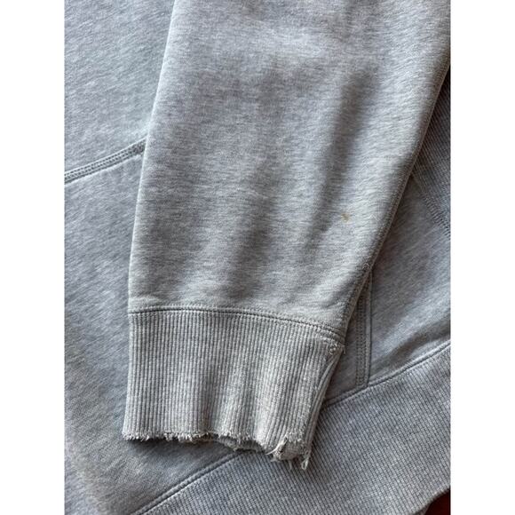 Vintage Nike Heather Grey Solo Swoosh Cotton-Blend Pullover Hoodie - Men's XL - Picture 8 of 11